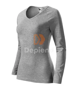 MALFINI ADL127 Malfini Elegance V nyakú női póló