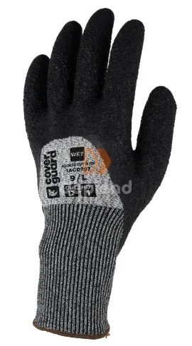 Coverguard 1ACD707 Acces Cut D 707 ökölcsontig krepp latex mártott vágásbiztos védőkesztyű