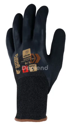 Coverguard 1CLF707 Claw Cut F 707 tenyerén és ökölcsontig dupla latex mártott vágásbiztos védőkesztyű