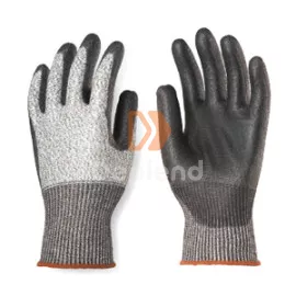 EP 1CRAB Vágásbiztos szerelőkesztyű, sötétszürke PU tenyér