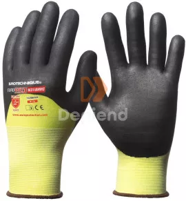 Eurotechnique 1CRBF Eurocut 3 sárga vágásbiztos 3/4hát fekete mikrohab nitril