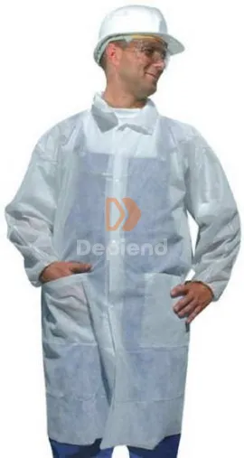 Tidy 41110 Polipropilén látogatóköpeny, patentos, zsebekkel