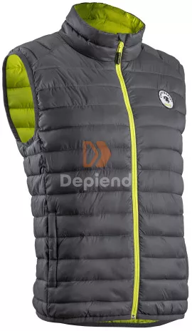 Coverguard 5KVGY Kuma kuma mellény szürke / sárga cipzárral