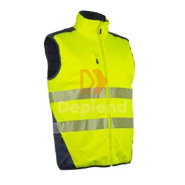 Coverguard 5YOR160 Yoru yoru sárga bélelt jólláthatósági mellény, kifordítható