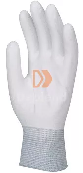 EP 601622 Fehér nylon kesztyű PU mártott tenyérrel