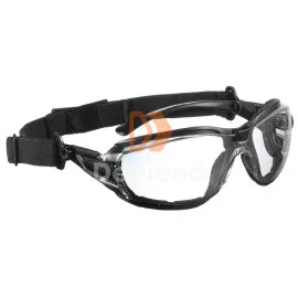 Lux Optical 60960 Technilux víztiszta páramentes védőszemüveg szárral + gumipánt