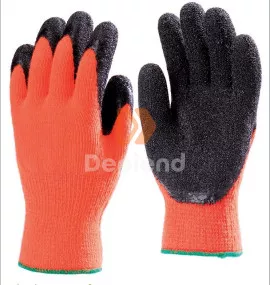 EP 661820 Szerelőkesztyű, fluo narancs, csúszásbiztos fekete nitril mártással