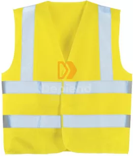 Coverguard 7024243 Fluo jól láthatósági mellény, 2 kereszt, 1 hosszanti csík
