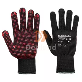 Portwest A110 Portwest Nylon PVC pontozott védőkesztyű
