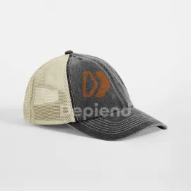 Beechfield B672 Beechfield 6 Panel Vintage Trucker baseball sapka
