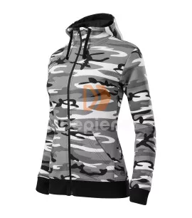 MALFINI ADLC20 Malfini Camo Zipper női cipzáras pulóver