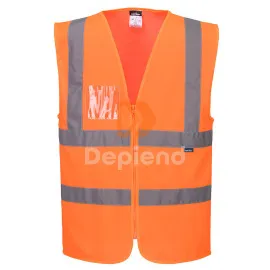 Hi-Vis cipzáras mellény
