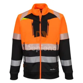 DX4 Hi-Vis Class 1 funnel nyakú cipzáras pulóver