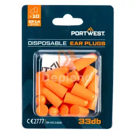 PU hab füldugók bliszteres csomagolással (10 pár)