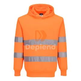 ES1 Essential Hi-Vis kapucnis pulóver