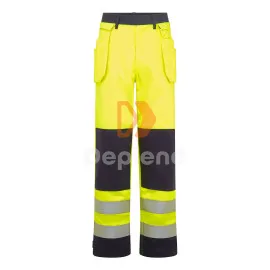 Bizflame Hi-Vis kontraszt lángálló lengőzsebes nadrág