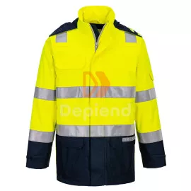 Bizflame Hi-Vis arc lángálló multi-norm kabát