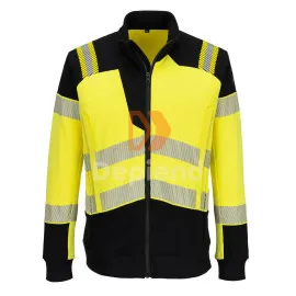 PW3 Modaflame Hi-Vis lángálló cipzáras pulóver