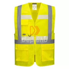 Portwest G456 Glowtex vezetői mellény Ezee cipzárral