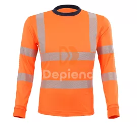 QUALITEX NM-35154 Allround Hi-Vis hosszú ujjú póló 180g
