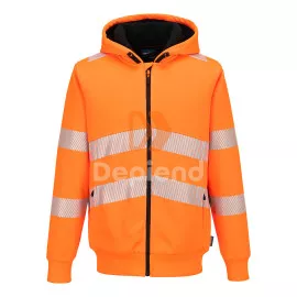 PW321 Hi-Vis téli cipzáras pulóver