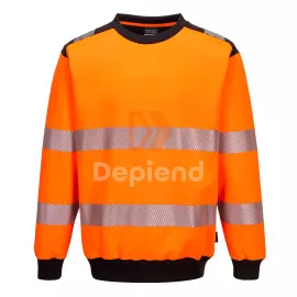 Portwest PW3 Hi-Vis Crew Neck pulóver