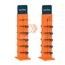 Portwest Z670 Portwest és BASE kétoldalas keskeny fém bemutatóállvány (tartozékok nélkül)