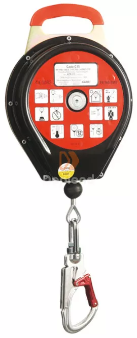 Cado ACR115 Cado-C15 visszahúzható zuhanásgátló, 15m acélkábel