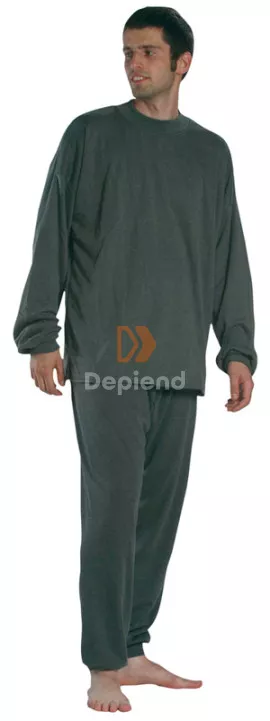 - 576640 Jégeralsó  szürke, bolyhos, 230 g/m², 100% pamut - aláöltözet
