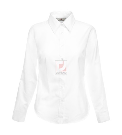 650020 65-002 Lady-Fit Oxford L/S Shirt polo, ing, bluz