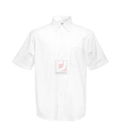 651120 65-112 Mens Oxford S/S Shirt polo, ing, bluz