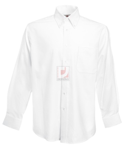 651140 65-112 Mens Oxford L/S Shirt polo, ing, bluz