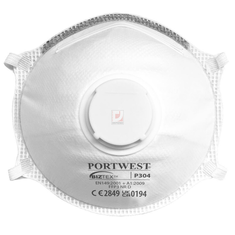 P304 Portwest FFP3 Light Cup Respirator (10 db) FFP3 maszk